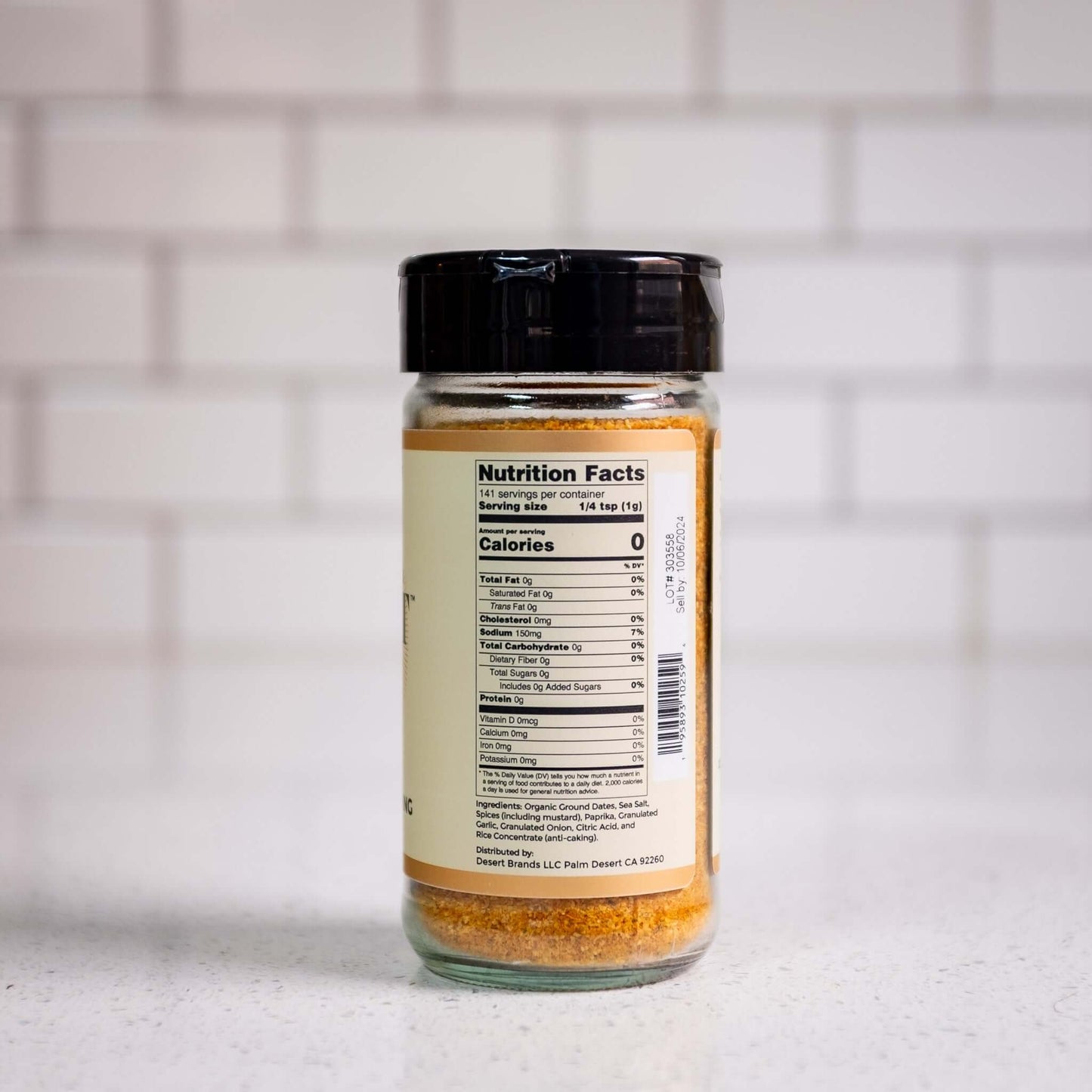 Original Desert Dust jar nutrition