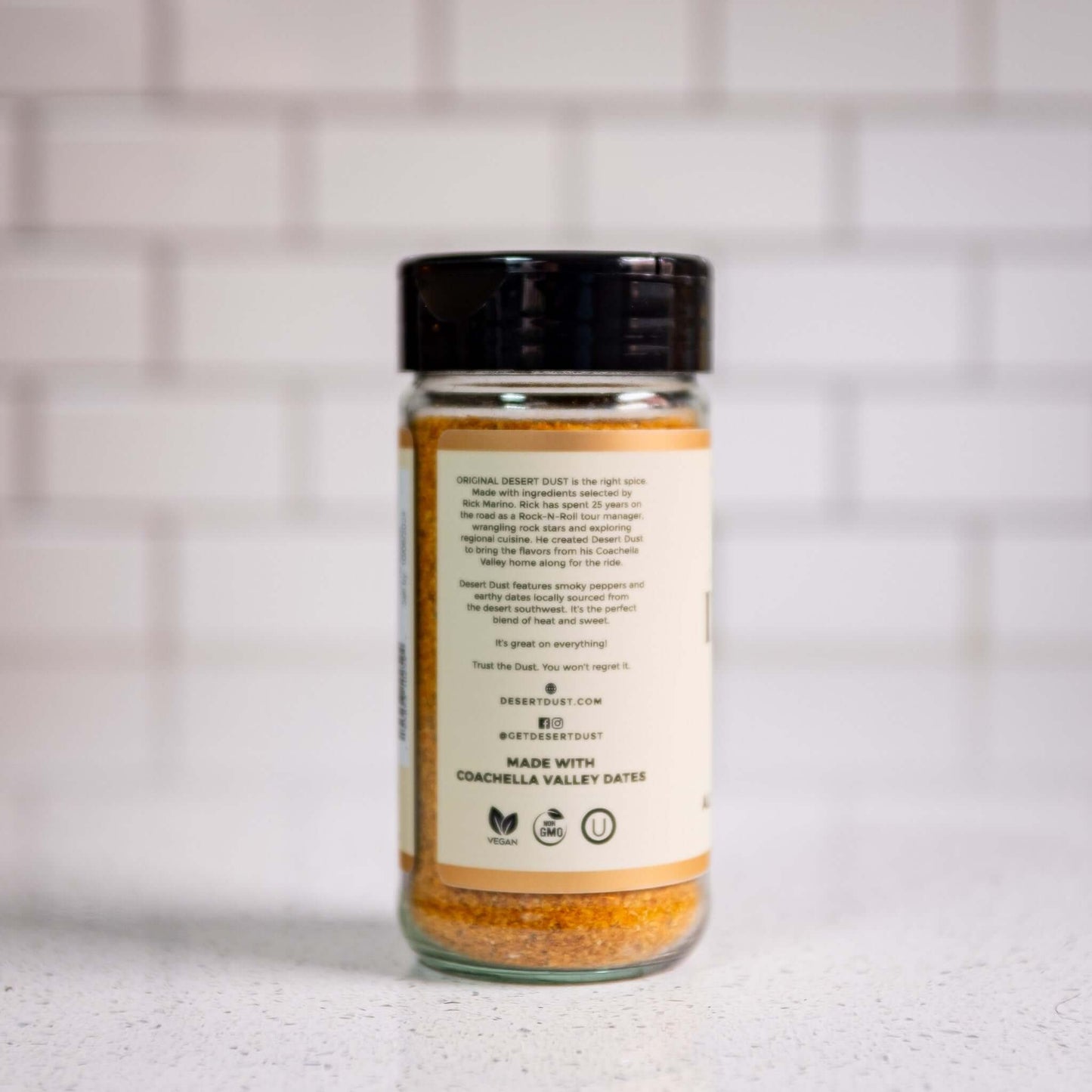 Original Desert Dust jar details